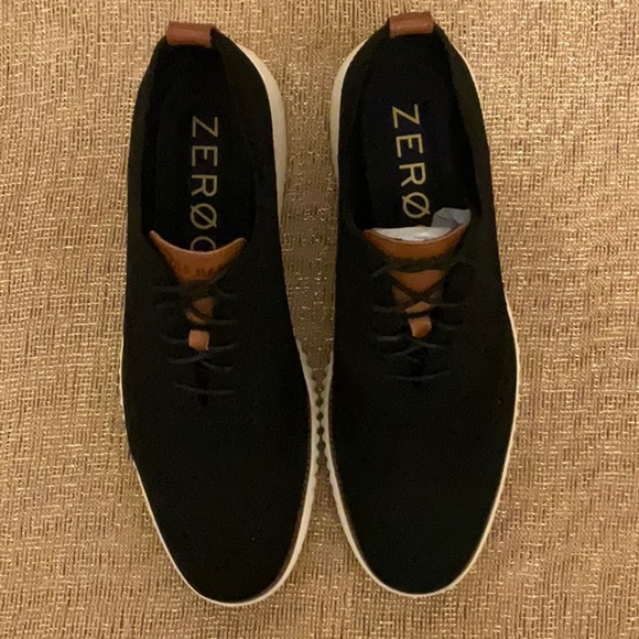 New Cole Haan, 2.Zerogrand Stitchlite Oxford, Men’s Sz 11.5, Black/Ivory - Picture 4 of 6